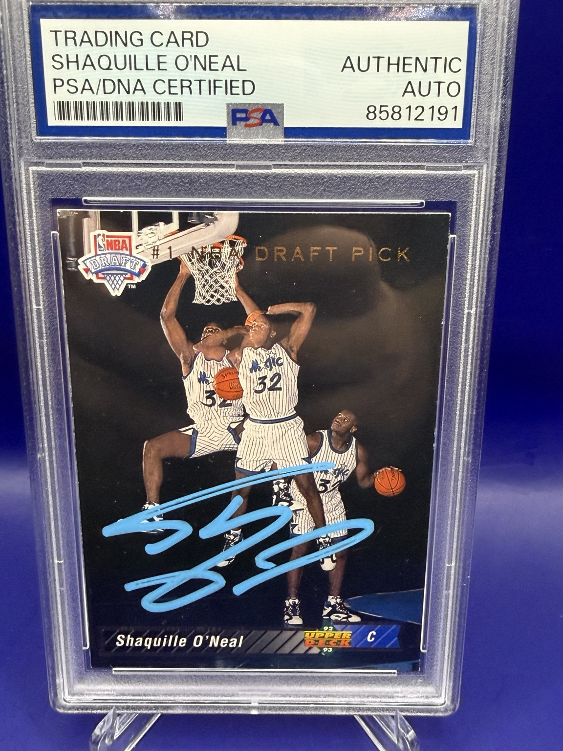 Shaquille O'Neal NBA Draft Pick Auto