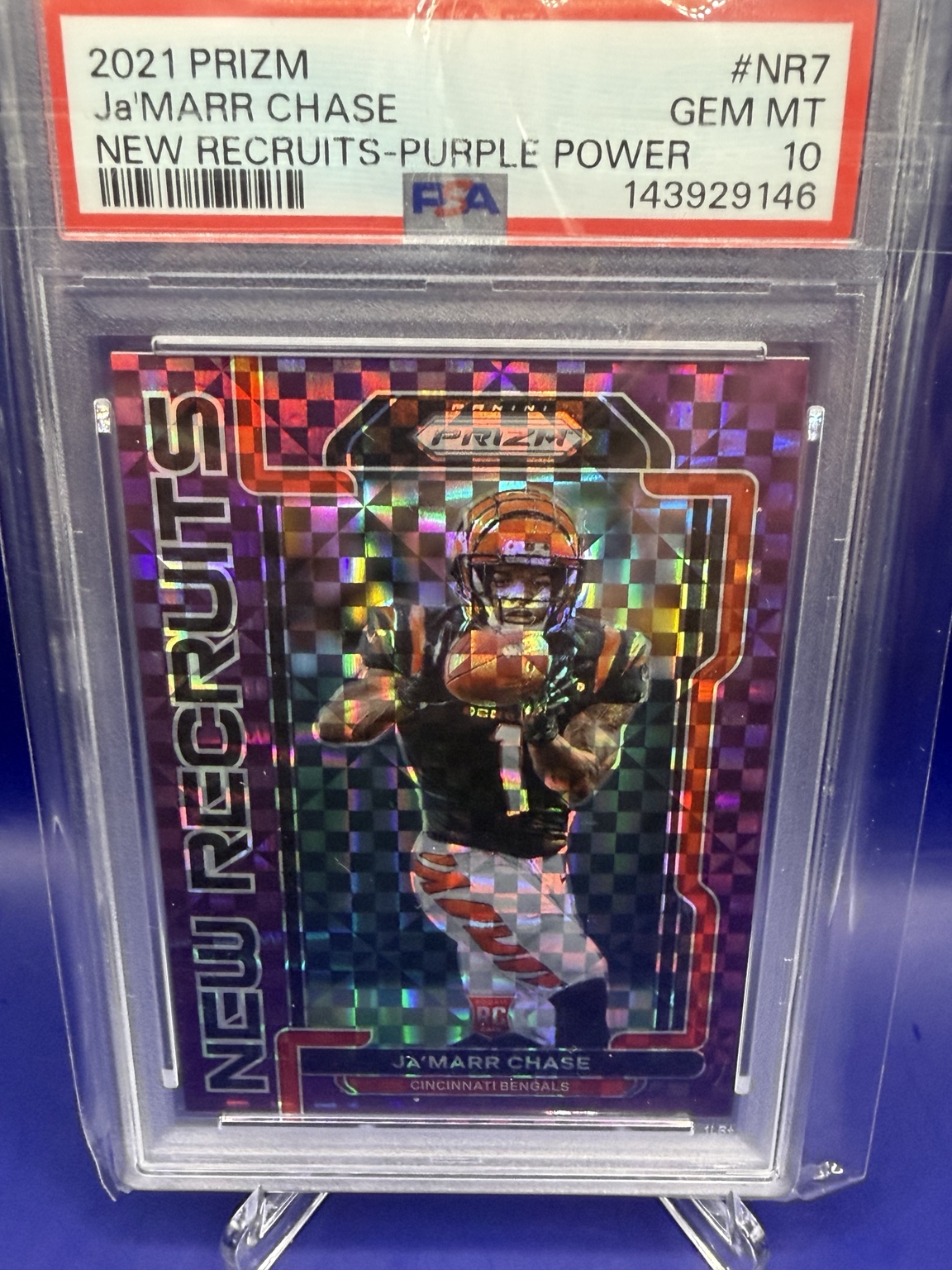 Ja'Marr Chase New Recruits Purple Power