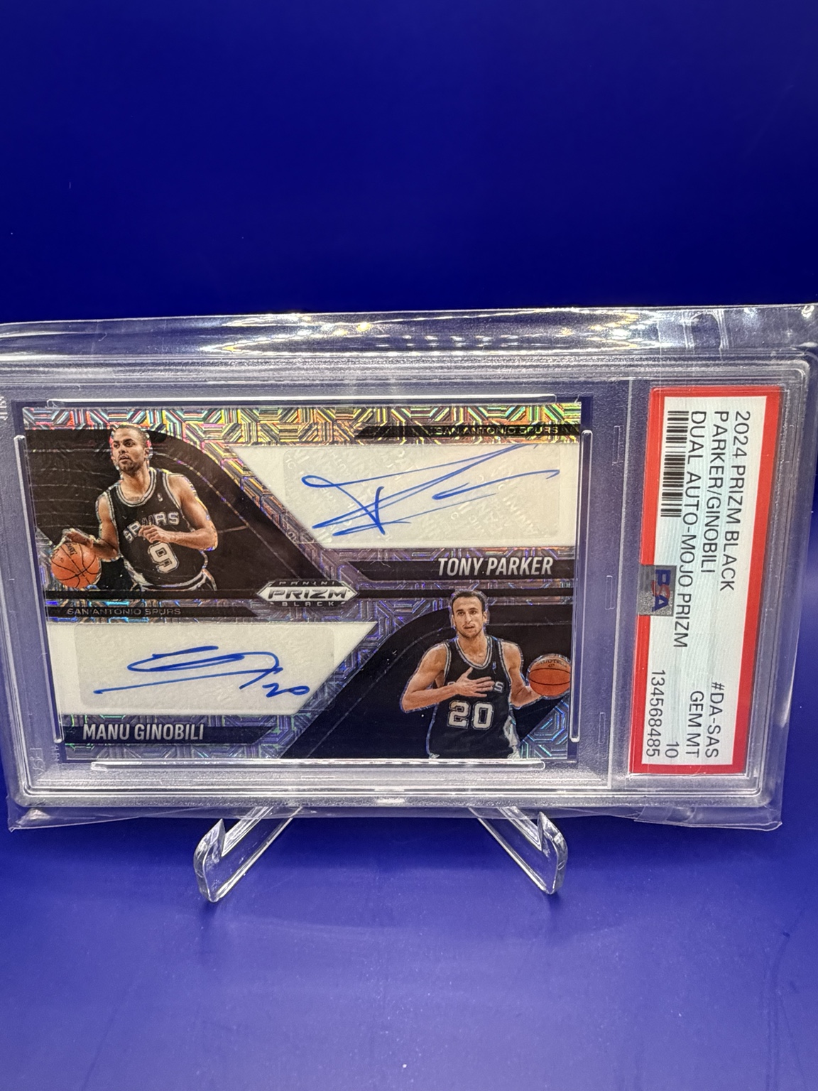 Tony Parker / Manu Ginobili Parkingmobile Dual Auto Mojo Prizm