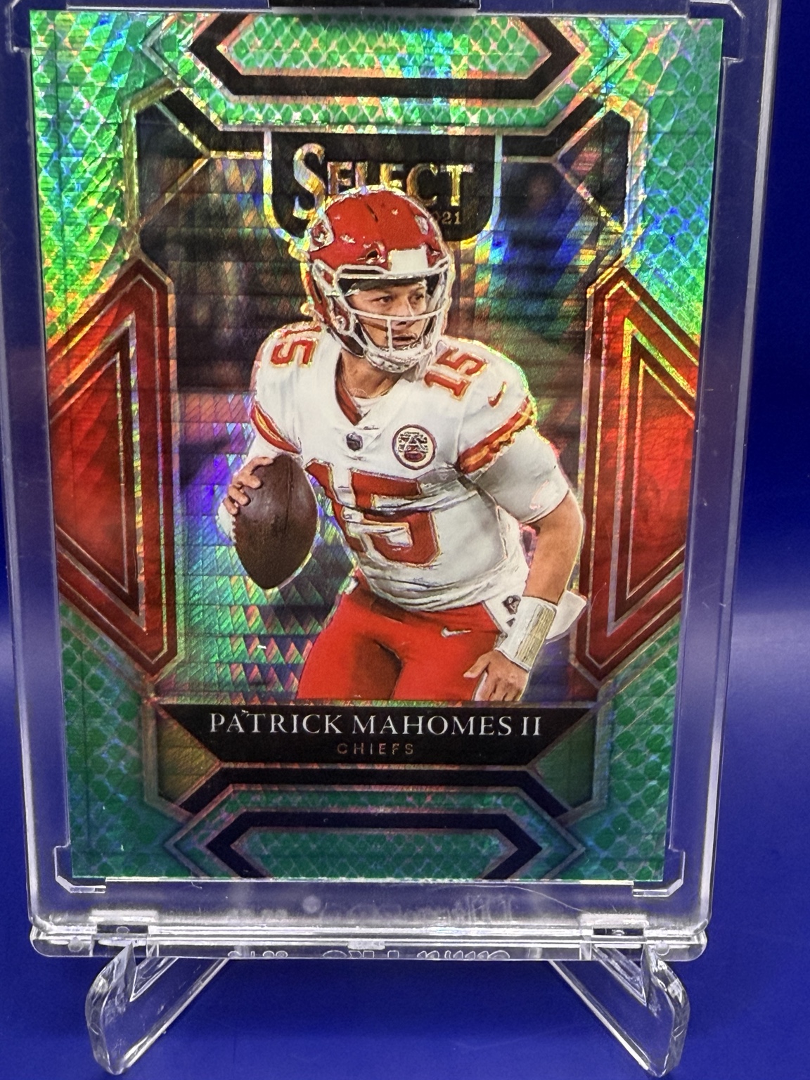 Patrick Mahomes II Green Prizm