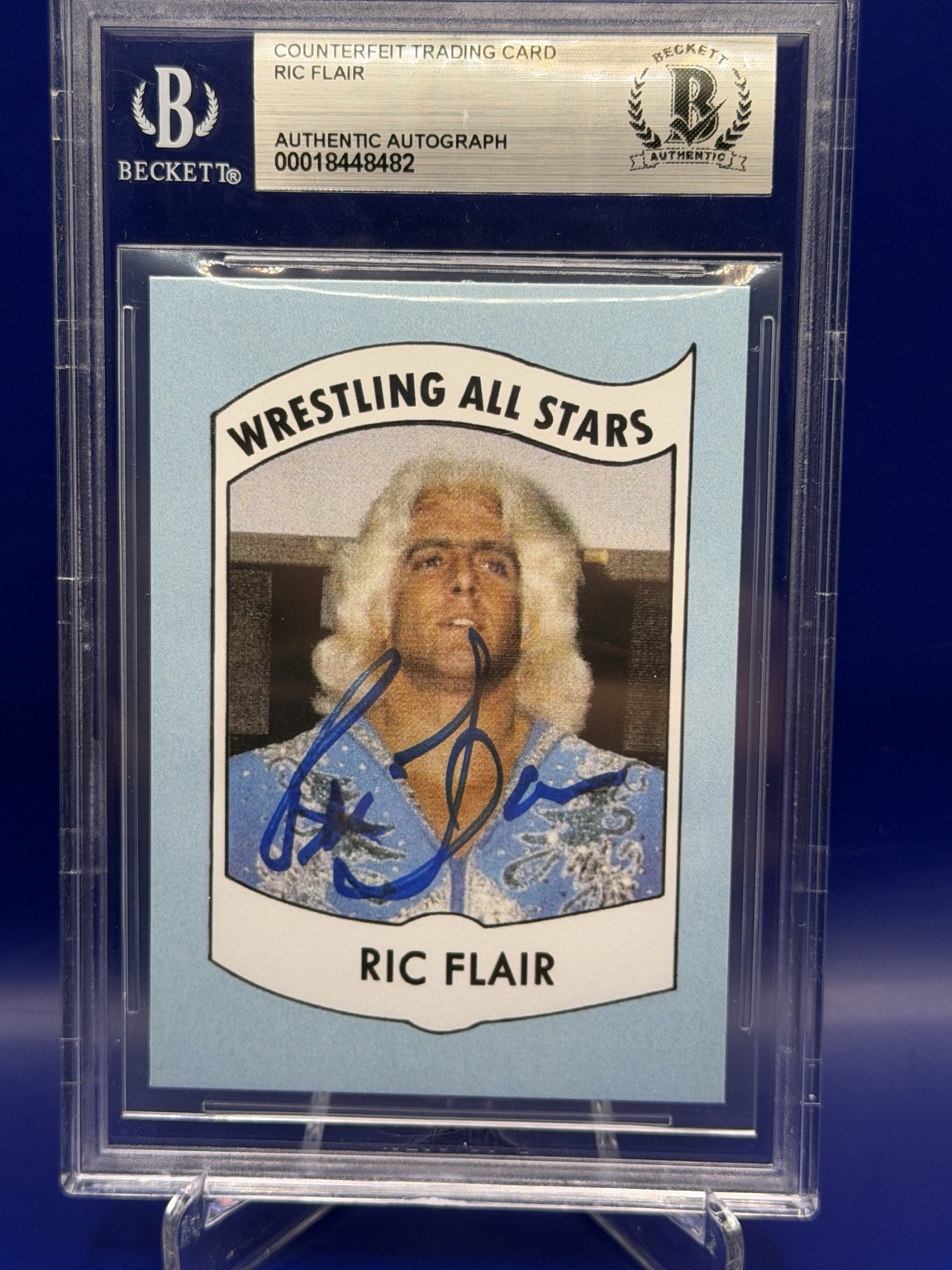 Ric Flair Counterfeit Trading Card Autograph