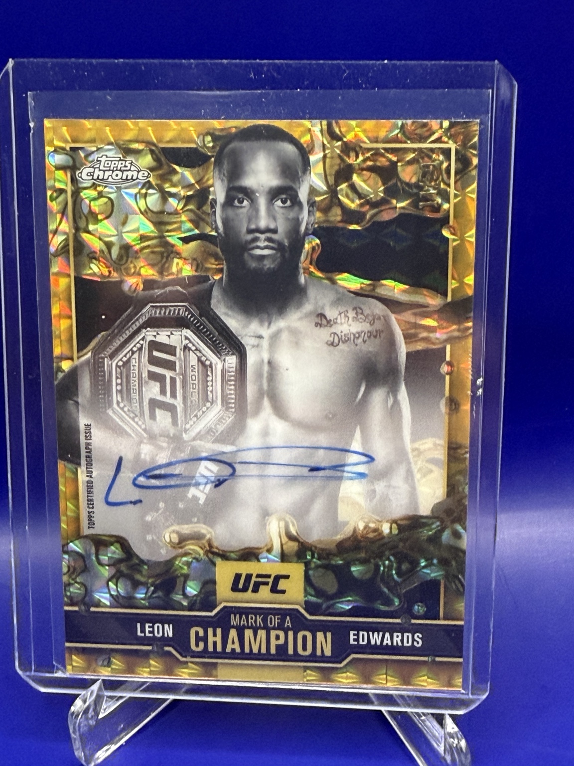 Leon Edwards Mark of a Champion Autograph