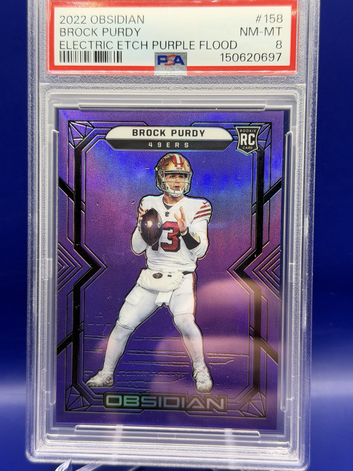 Brock Purdy Electric Etch Purple Flood