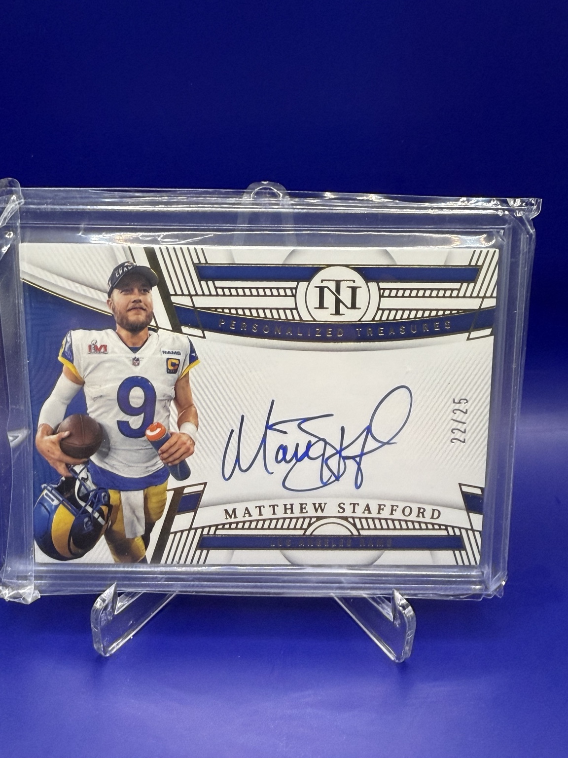 Matthew Stafford Personalized Treasures Autograph